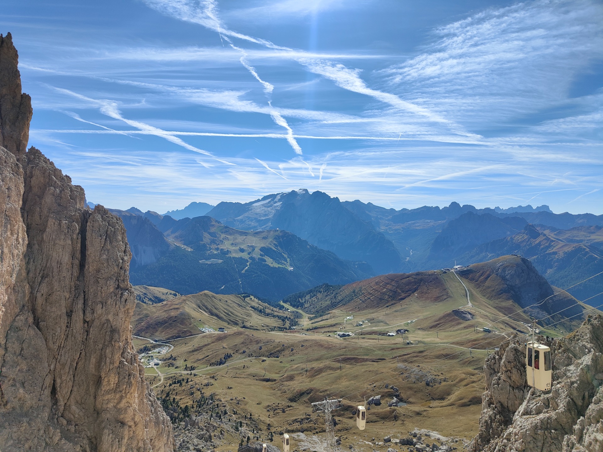 Sasso Piatto, panorama sulla vallata.