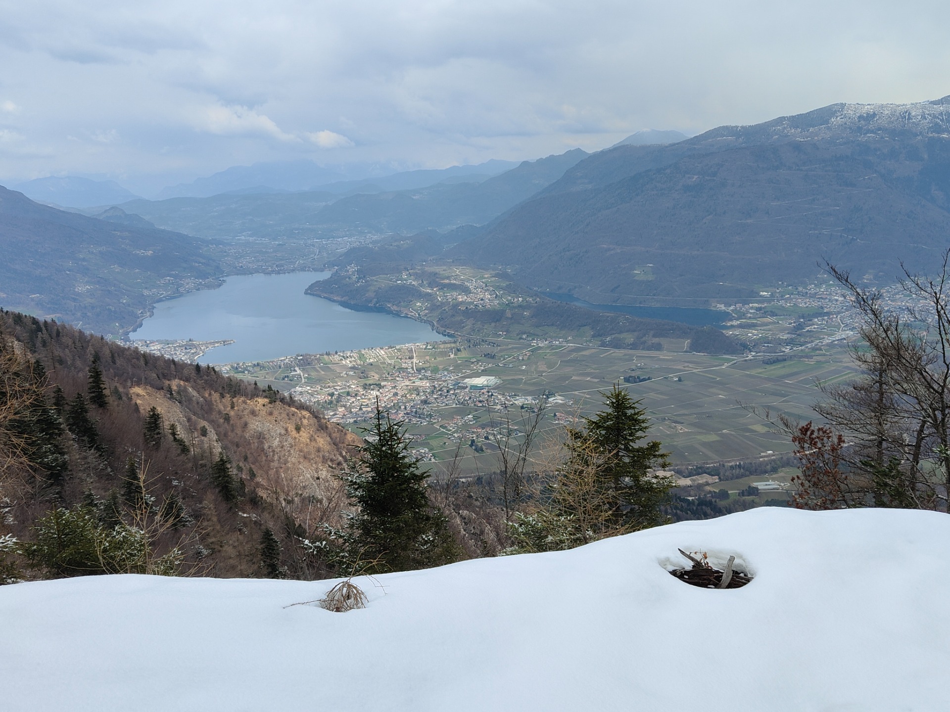 Lavarone-M. Cimon, vista del lago di Caldonazzo